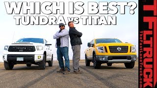 Drag Race and Flex Test Toyota TRD Pro vs Nissan Titan Gold Winch Ep5 [upl. by Carrew357]