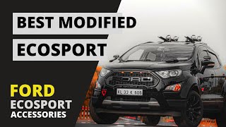 Best Modified Ford Ecosport  Black Panther  Ecosport Modification  Ecosport Accessories 2021 [upl. by Rouvin]