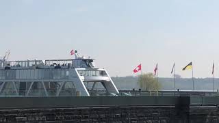 Autofähre Friedrichshafen Romanshorn Bodensee Schifffahrt Osterurlaub 2019 [upl. by Arnon855]