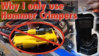 Best way to crimp battery wires Easy and cheap way to crimp large wires [upl. by Eiramassenav997]