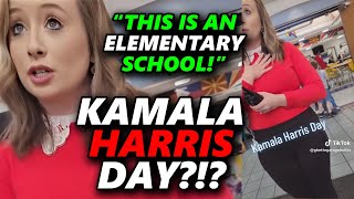 Father CONFRONTS Teacher For Celebrating quotKamala Harris Dayquot At An ELEMENTARY SCHOOL 😡 [upl. by Marji]