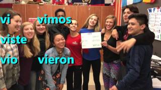 Spanish Preterite Irregulars Verbs Blurred Lines [upl. by Adirem54]