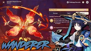 The Wanderer VS SkySearing Pyro Regisvine MAX Difficulty Cleared New Event  Genshin Impact [upl. by Eleazar888]