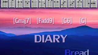 Bread  DIARYUkulele PlayAlong wEasy Chords [upl. by Neetsyrk]