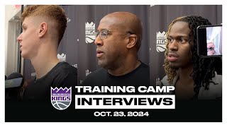 Keon Ellis Kevin Huerter amp Coach Brown  Practice Interviews 102324 [upl. by Noswad]