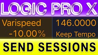 How to Change Session Tempo  Logic Pro X Varispeed [upl. by Leksehc]