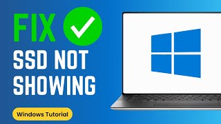 Fix new SSD not showing up in Windows  EASY NO DOWNLOADS [upl. by Nekcerb]