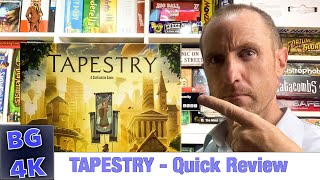 Tapestry  Boardgame Quick Review [upl. by Issim]