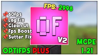 Optifps Plus V2 For Minecraft PE 121 FPS BOOST [upl. by Dane]