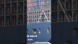 CMA CGM MAGELLAN Container Ship LA Harbor [upl. by Siekram]