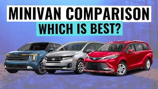 2025 Toyota Sienna VS Honda Odyssey VS Kia Carnival  Which Is The Best Minivan [upl. by Golding]