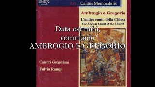 Data est mihi communio Canto gregoriano Tempo Pasquale  Cantori Gregoriani [upl. by Asial278]