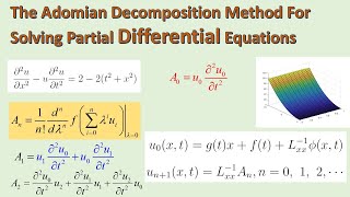 The Adomian Decomposition Method For Solving Partial Differential Equations Matlab بالعربي [upl. by Werbel398]