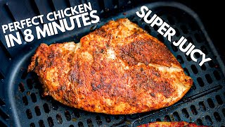 The BEST Air Fryer Chicken Breast In 8 MINUTES  SUPER JUICY [upl. by Ev]