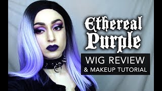 ETHEREAL PURPLE  DIVATRESS WIG REVIEW AND MAKEUP TUTORIAL [upl. by Ajnek]