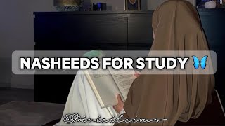 Nasheeds for study 🦋💗  Study Nasheeds  Sleep Nasheeds  Nasheed for focus  Minicilicious 🌙 [upl. by Valtin]