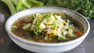 SOUPE DETOX MINCEUR amp ANTIFATIGUE à manger 2 X par semaine [upl. by Hubie174]