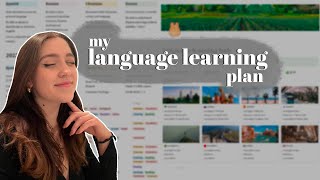 how to make the best language learning plan  notion templates  AD [upl. by Marybelle]