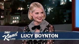 Lucy Boynton on The Politician American Accent amp Disneyland [upl. by Harikahs]