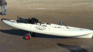 Hobie Outback op het strand van Katwijk [upl. by Papst]