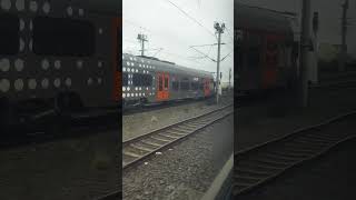 S Bahn overtakes RE RRX train near Horrem station [upl. by Coraline685]