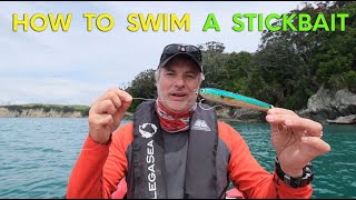 How to swim a stickbait  Pt 2 of how to stickbait for kingfish [upl. by Dougy807]