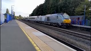 Chiltern Railways 68010 passes through Princes Risborough with set AL04 and 82305 trailing 290824 [upl. by Ogait740]