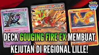 Review amp Guide Deck Gouging Fire ex Buat Kejutan Di Regional Lille  PTCGL [upl. by Noivad]