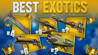 The 10 BEST Exotic Weapons In Destiny 2 [upl. by Orth]