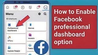 how to professional dashboard create  Facebook professional dashboard create [upl. by Carlstrom]