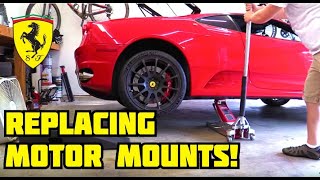 My FERRARIs Engine Almost Fell Out  Replacing the F430s Motor Mounts [upl. by Yelahs702]