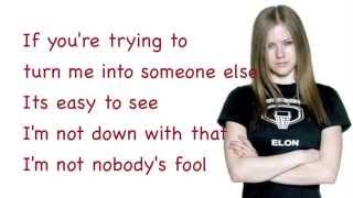 Avril Lavigne  Nobodys Fool  Lyrics [upl. by Darcie919]