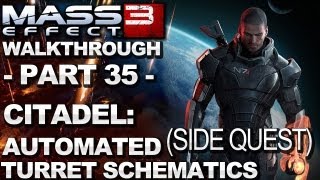 Mass Effect 3  Citadel Cerberus Automated Turret Schematics  Walkthrough Part 35 [upl. by Audsley]