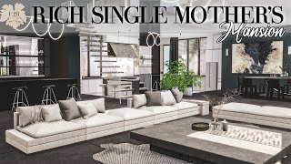 RICH SINGLE MOTHER’S MANSION  WORKS DX9  Sims 4 CC Speed Build  DOWNLOAD LINK TRAYCCCC LINKS [upl. by Crisey]