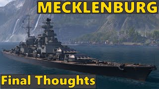 Mecklenburg  Review  T10 German Steel Battleship  World of Warships [upl. by Netnert414]