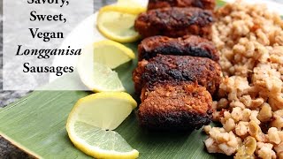 How to Make Vegan Filipino Longganisa Sausages [upl. by Herries]