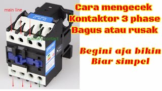 CARA MENGECEK KONTAKTOR 3 PHASE [upl. by Yrak486]