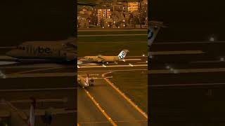 Flybe Landing  Innsbruck Airport plane spotting  world of airports  GAME game [upl. by Cass]