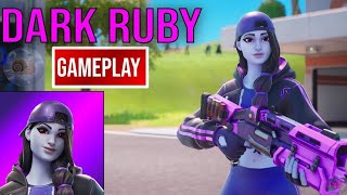 New Dark Ruby Skin Gameplay Fortnite [upl. by Ellives233]