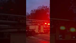 NORFOLK VIRGINIA FIRE DEPARTMENT LADDER 14 RESPONDING [upl. by Shaina]