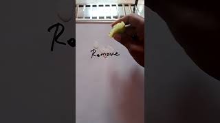 how to remove permanent marker citricacid shorts trending [upl. by Aielam]