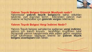 DERS 1 KİM ALABİLİR AVANTAJLARI KDV VE GÜMRÜKSİGORTA PİRİM  VERGİ İNDİRİMİ DESTEĞİ [upl. by Hedberg644]