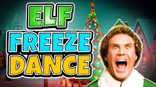 Elf Freeze Dance ❄️🎶 Christmas Brain Break ❄️ Winter Just Dance ❄️ Go Noodles For Kids [upl. by Baptlsta]