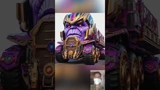 ROBOTIC TRUCK 🚒 kiska best hai 🤯 Avengers vs thanos 😎spidermanviralshortsaiavengers [upl. by Merill8]