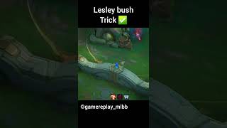 New bush Trick ✅️ Unlock🗿☠️ mobilelegends mobilelegendsbangbang mlbbcreatorcamp ml mlbb [upl. by Leander]