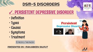 Persistent Depressive Disorder Dysthymia  Risk Factors Symptoms Diagnosis Treatment  DSM5 [upl. by Ivens801]