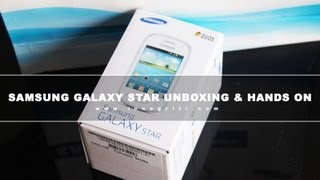 Samsung Galaxy Star GT S5282 Unboxing amp Hands on Review  first look [upl. by Schlicher633]