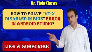 VTX is disabled in BIOS Android Studio  vtx is disabled in bios  CPU Virutalization [upl. by Kieffer]