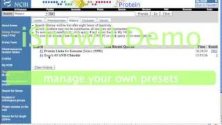 NCBI HOWTO use History and Links popout [upl. by Dorreg]