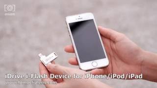 iDrive iFlash Device แฟลชไดร์ฟสำรองข้อมูลสำหรับ iPhoneiPadiPod [upl. by Dronel989]